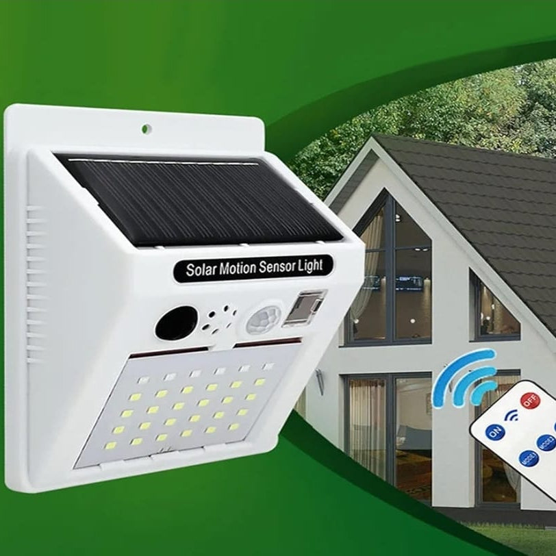 Alarm Sound Security Solar Lamp with Motion Detector & Remote Control